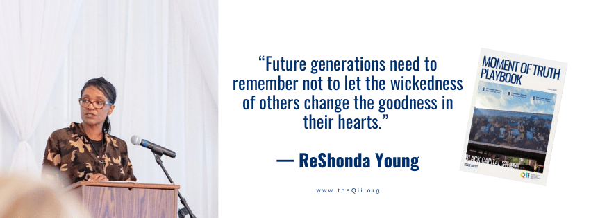 "Future generations need to remember not to let the wickedness of others change the goodness in their hearts." - ReShonda Young.
